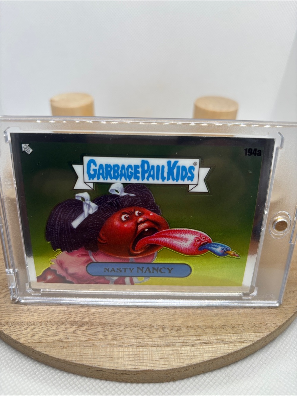 Garbage Pail Kids Nasty Nancy Trading Card - Green Background